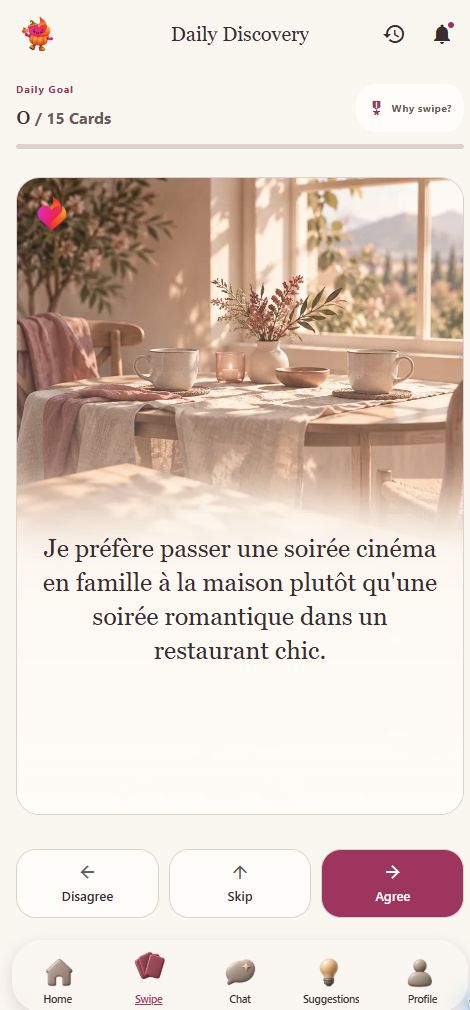 ReKindle discovery card about everyday preferences